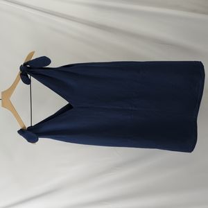 Emerson Fry Tie Shoulder Linen Dress